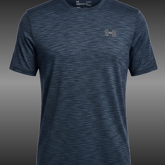 Under Armour Other - Under Armour HeatGear Fitted Athletic Shirt Mens Large Blue Training Tee